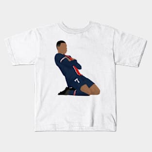 Soccer player celebration Kids T-Shirt